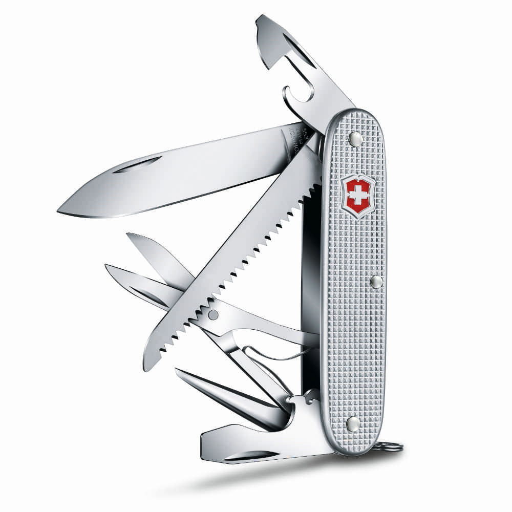 Farmer X Swiss Army Knife by Victorinox Side View with All Tools Open