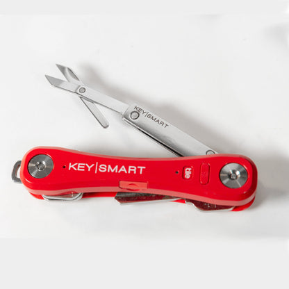 KeySmart Nano Scissors Fit neatly into any KeySmart Key Carrier