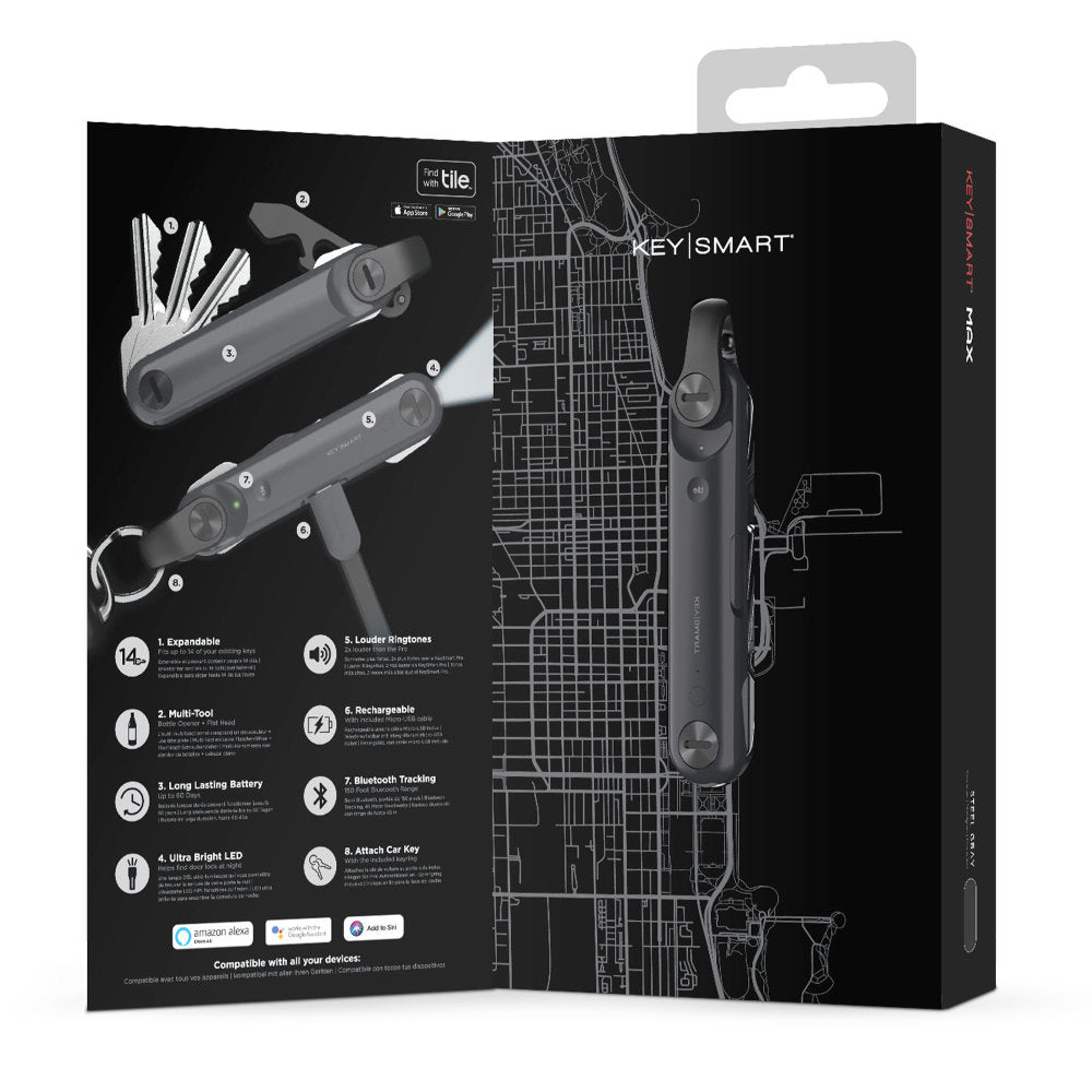 KeySmart Max Smart Tile Key Holder at Swiss Knife Shop Features List