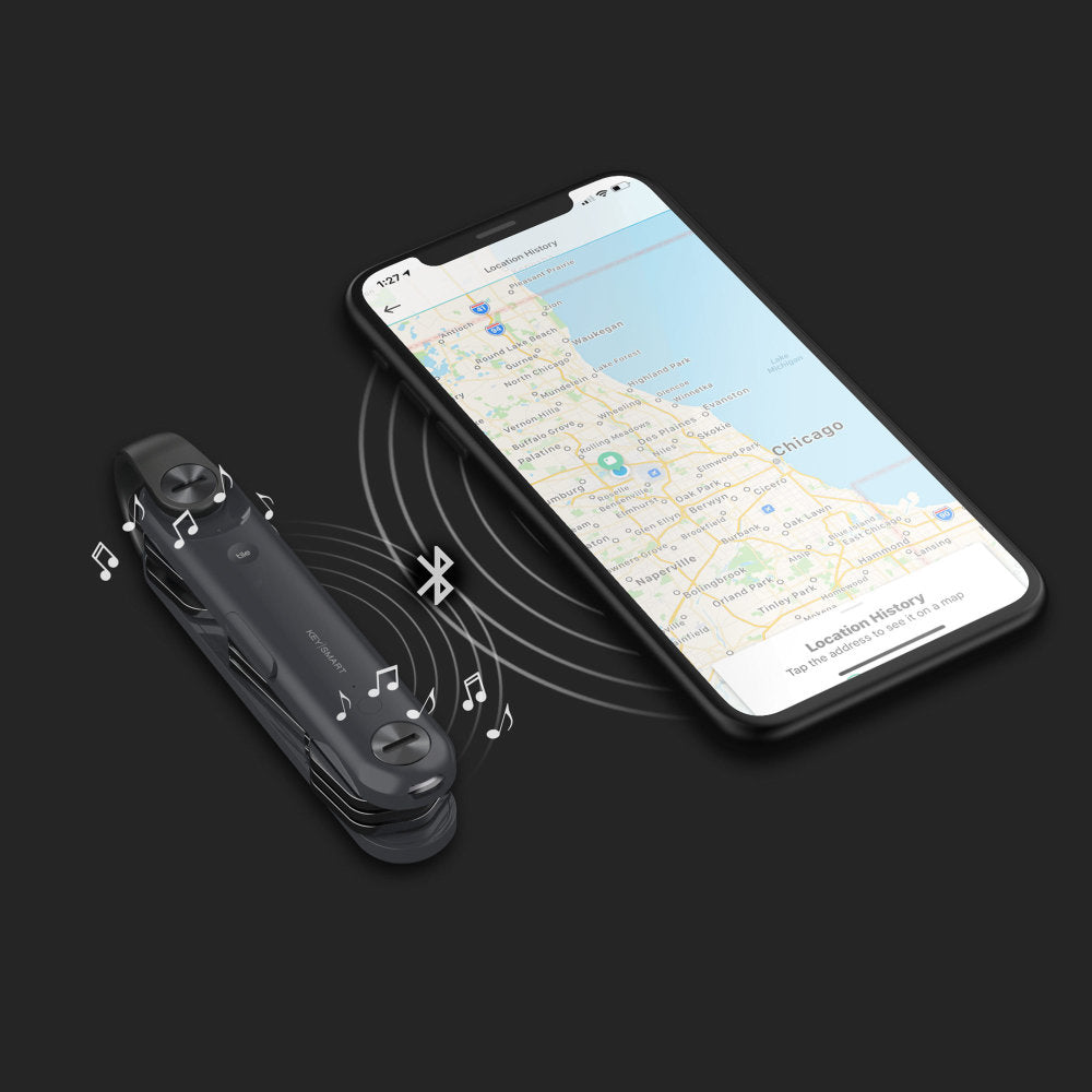 KeySmart Max Smart Tile Key Holder Can Ping Your Phone or be Found by Your Phone within 150 Feet