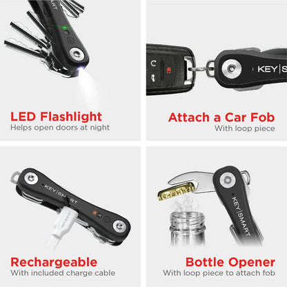 KeySmart iPro Compact Key Holder with Apple Find My App Location is Packed with Features