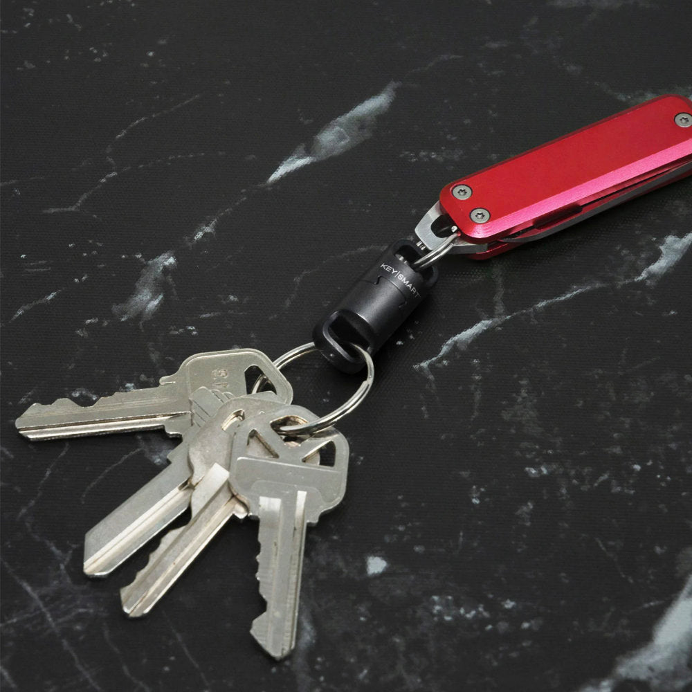 KeySmart MagConnect Pro Locking Magnetic Quick Connect Connects Your Keys and Multi-tool or Key Fob