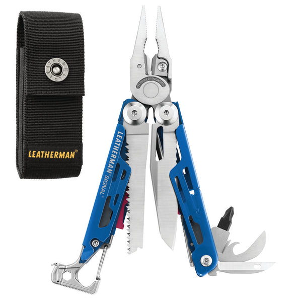 Leatherman Signal Outdoor Multi-tool at Swiss Knife Shop – tagged Sheath  Color_Black