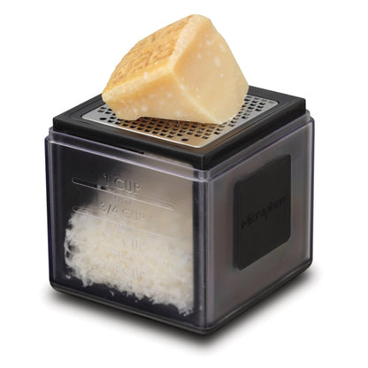 Microplane Cube Grater with Fine Blade for Hard Cheeses and Spices