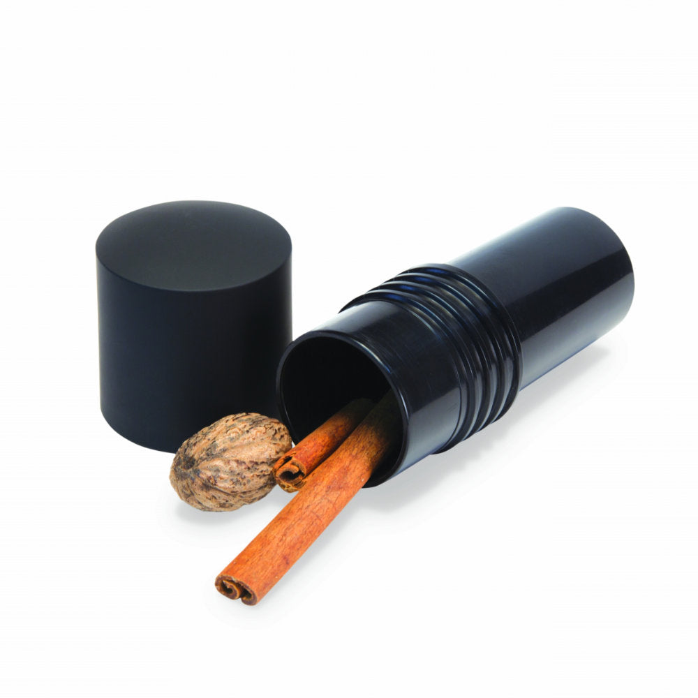 Microplane Black Spice Mill Includes Airtight Storage Compartment