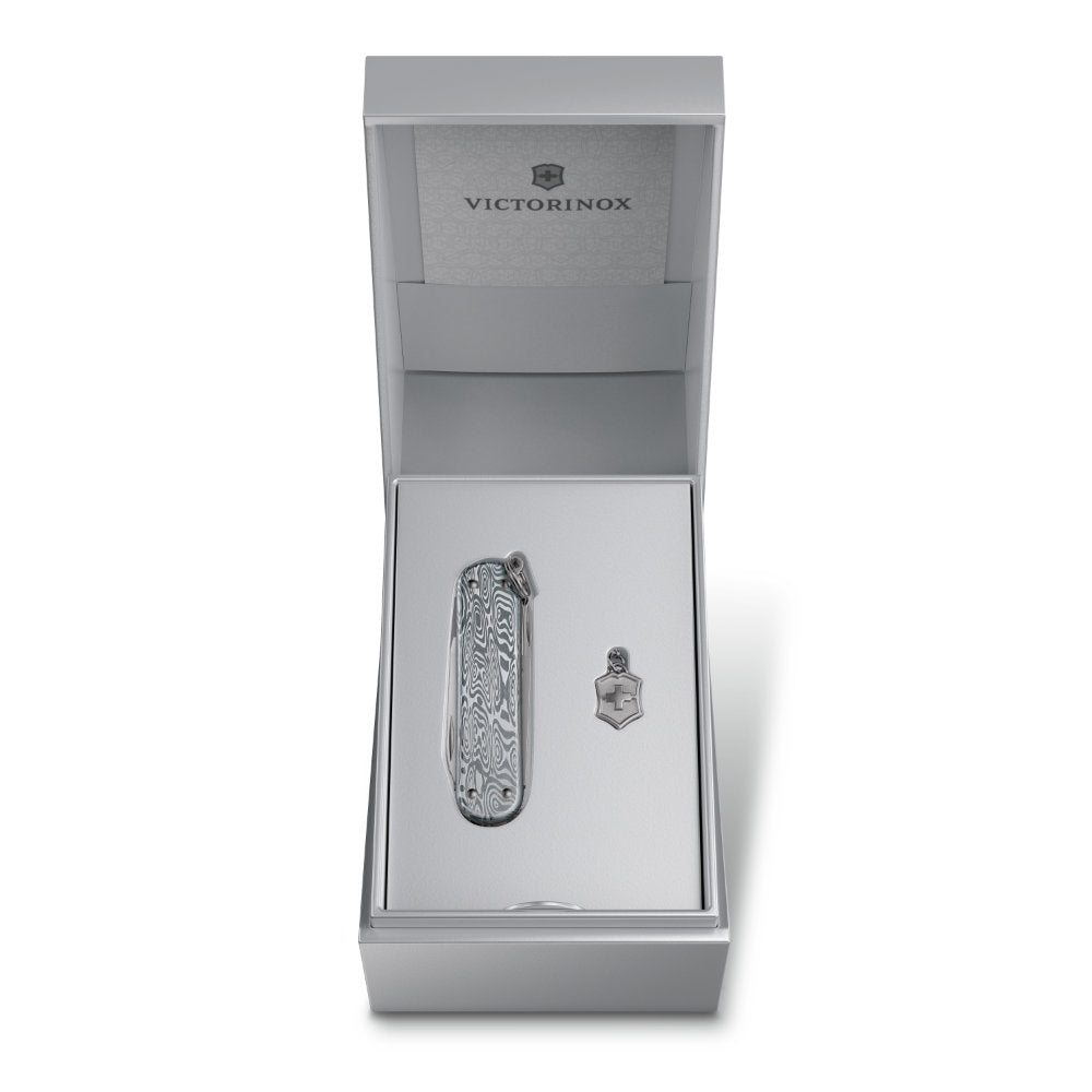 Victorinox Damast Classic SD Brilliant Swiss Army Knife in a Presentation Gift Box