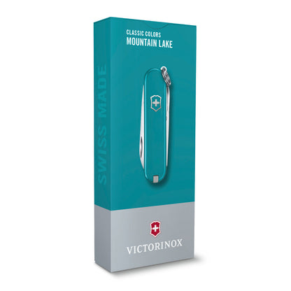 Teal Mountain Lake Classic SD Swiss Army Knife by Victorinox Packaged