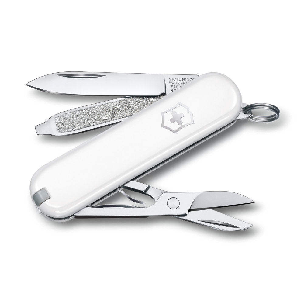 White Falling Snow Classic SD Swiss Army Knife by Victorinox