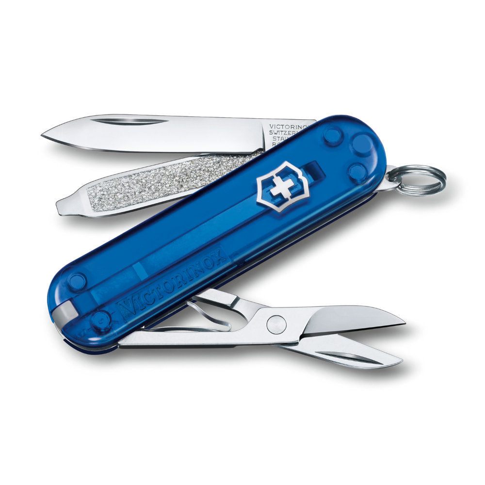 Translucent Blue Deep Ocean Classic SD Swiss Army Knife by Victorinox