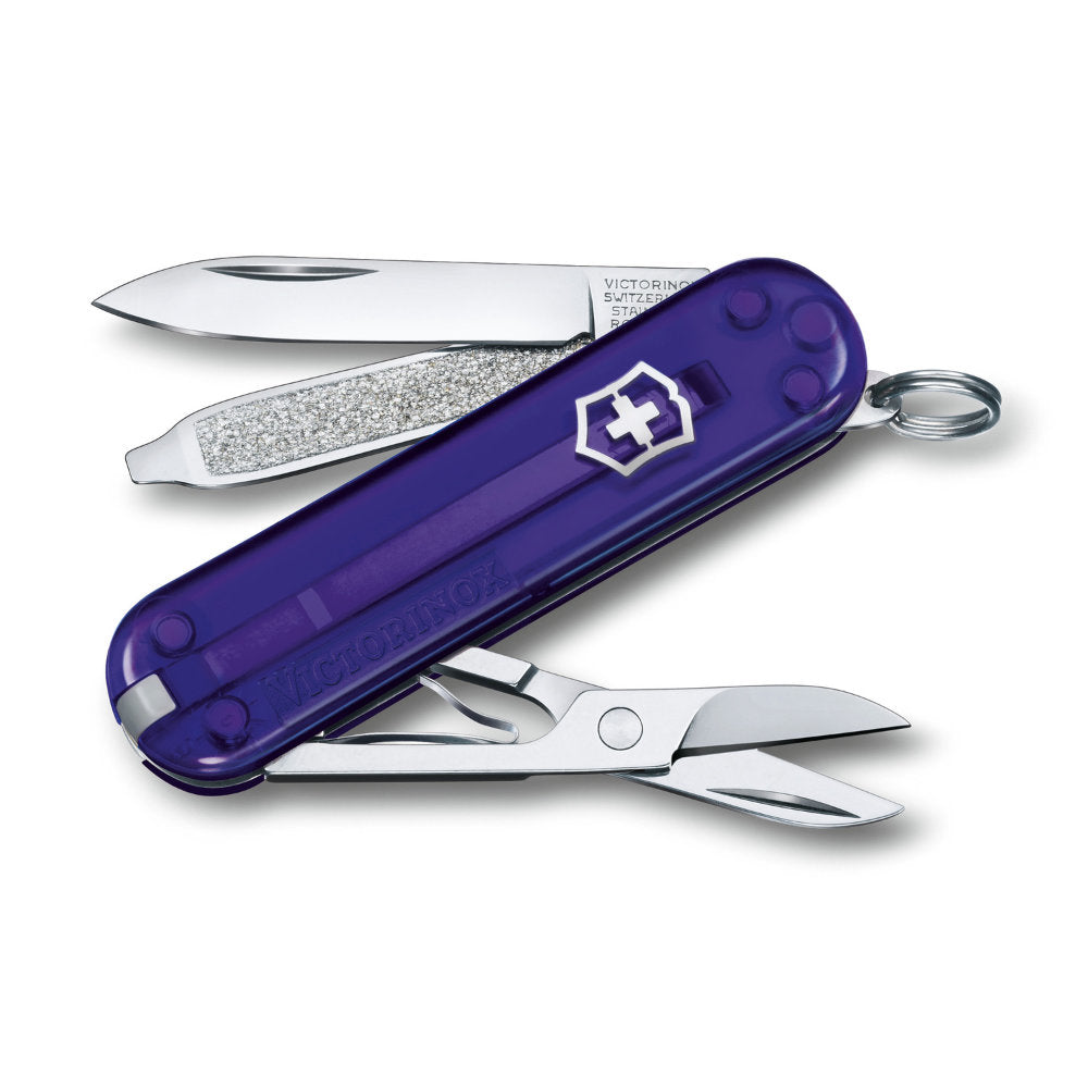 Translucent Purple Persian Indigo Classic SD Swiss Army Knife by Victorinox