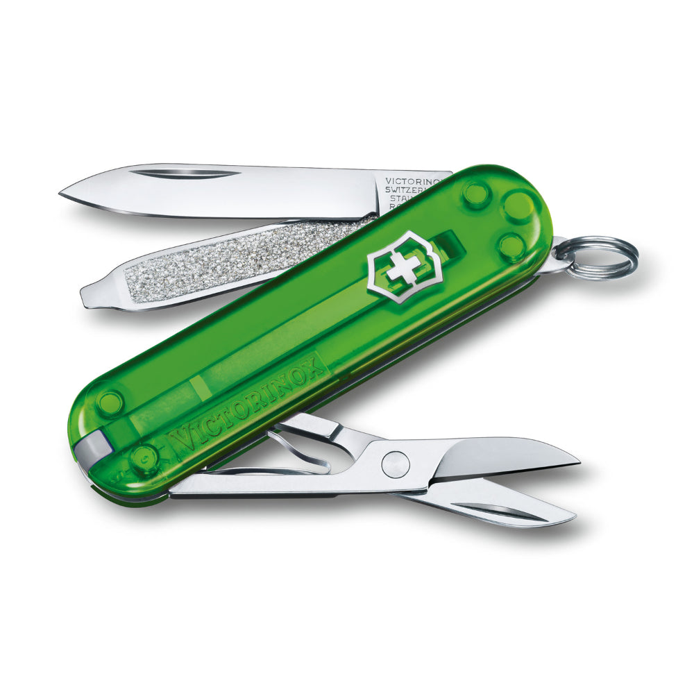 Translucent Green Tea Classic SD Swiss Army Knife by Victorinox