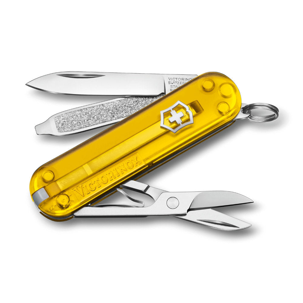 Translucent Yellow Tuscan Sun Classic SD Swiss Army Knife by Victorinox