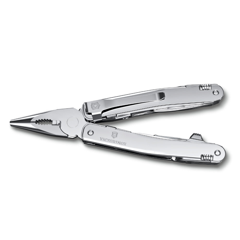 Swiss Army SwissTool Spirit MX Clip Needlenose Pliers and Integrated Carry Clip