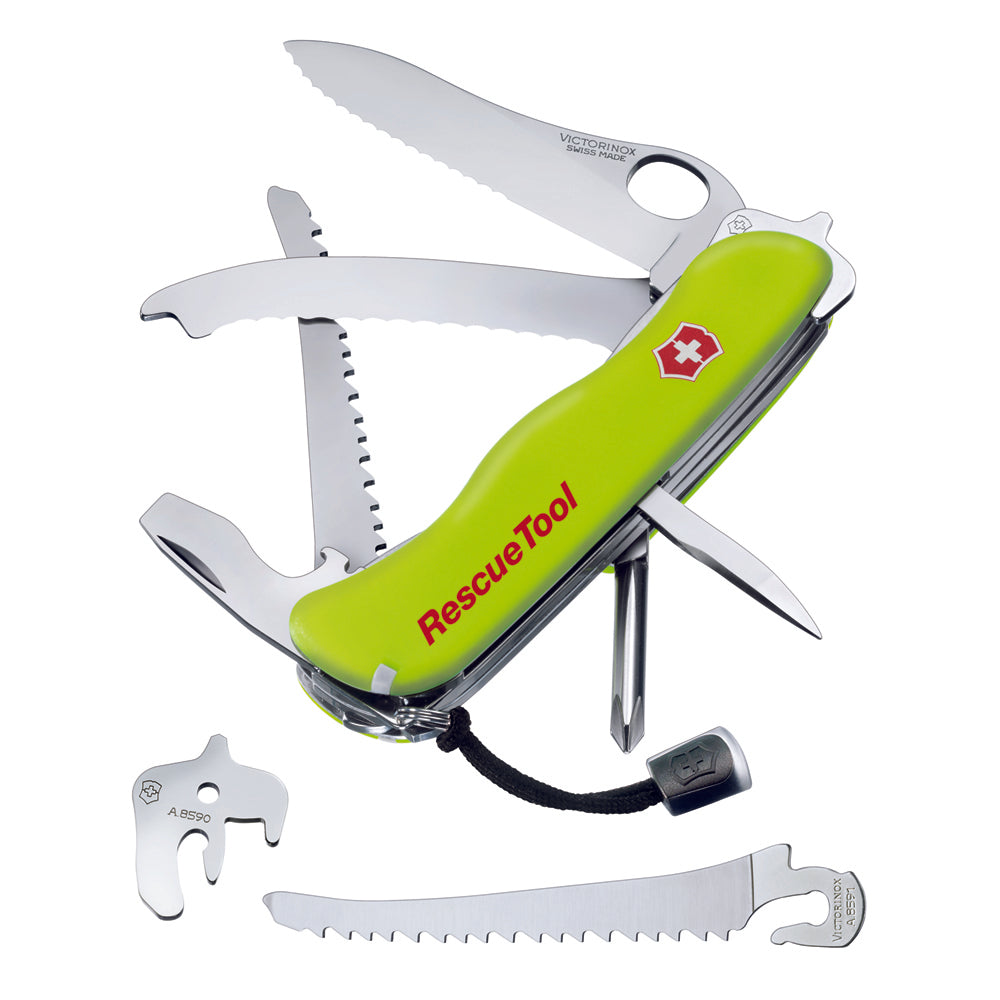 Victorinox RescueTool Swiss Army Knife Lockblade at Swiss Knife Shop in Fluorescent Yellow