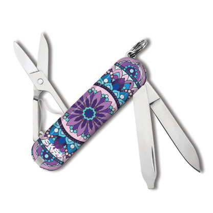 Purple Mandala Classic SD Back Side at Swiss Knife Shop