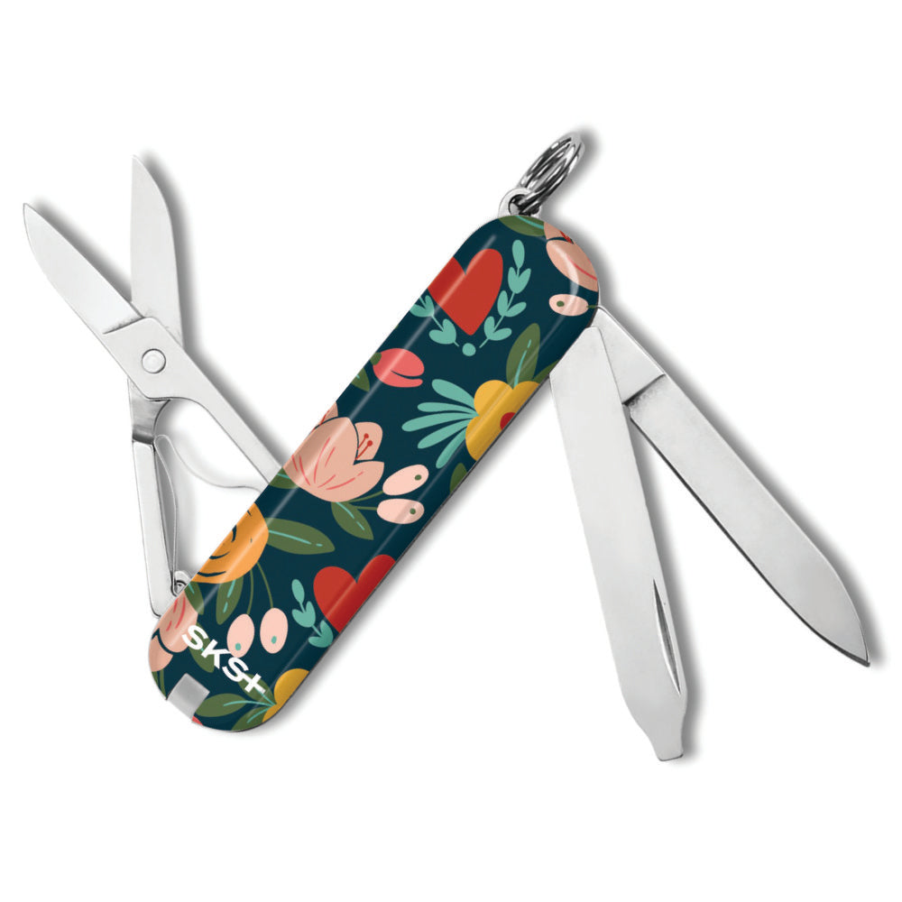 Victorinox Hearts and Flowers Classic SD Designer Swiss Army Knife