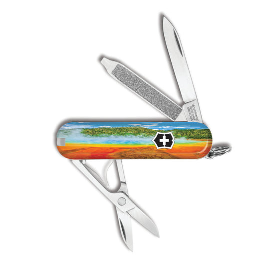 Victorinox Evolution S18 Delemont Swiss Army Knife – Locking Blade – Yellow  – Suncoast Golf Center & Academy