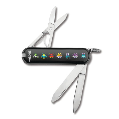 Classic Arcade Invaders from Space Classic SD Exclusive Swiss Army Knife at Swiss Knife Shop with Alien Invaders