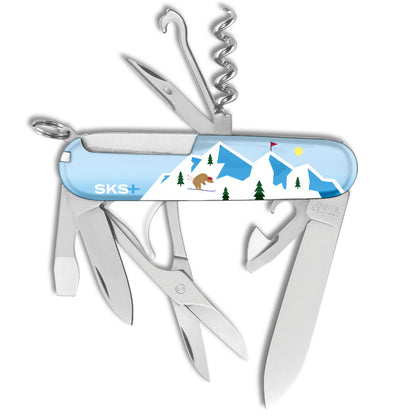 Black Diamond Skiing Bear Climber Exclusive Swiss Army Knife Mountain Side View