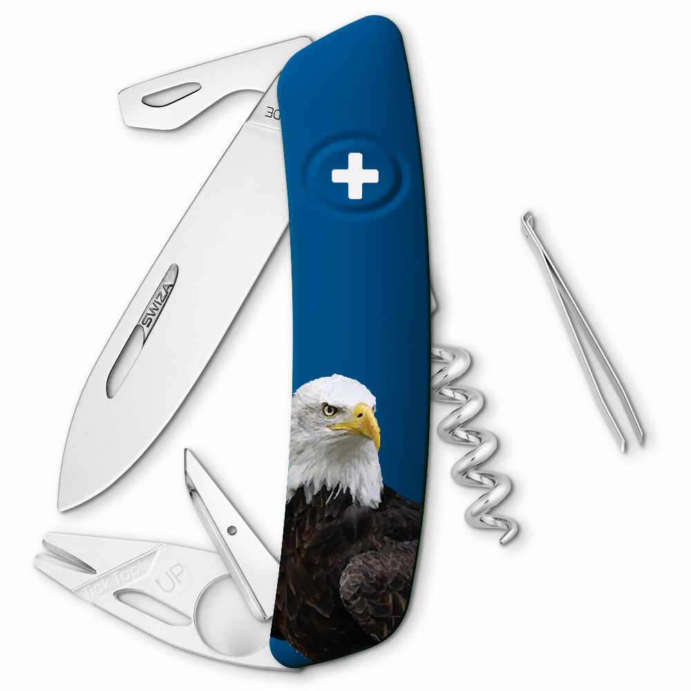 Swiza Bald Eagle Wildlife TT03 Swiss Tick Tool Pocket Knife at