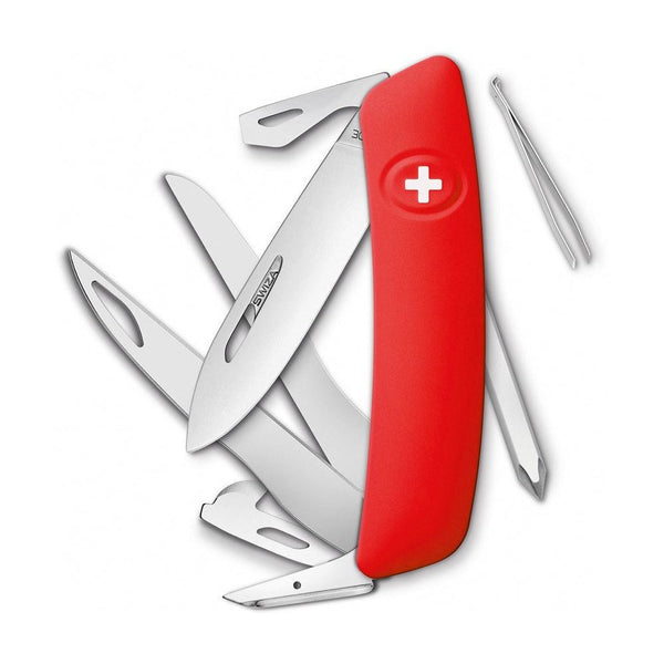 New VICTORINOX Universal Can Opener Stainless Steel Made in Swiss Black Red