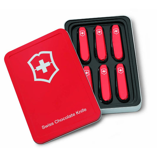 Felchlin Swiss Chocolate Victorinox Swiss Army Knife 6-Piece Gift Tin