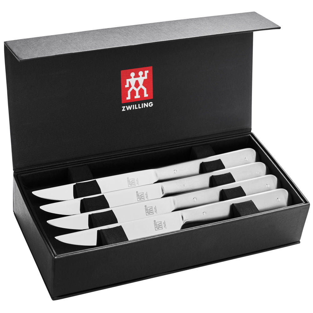 TWIN Stainless Steel 8-Piece Porterhouse Steak Knife Set by Zwilling J.A. Henckels at Swiss Knife Shop