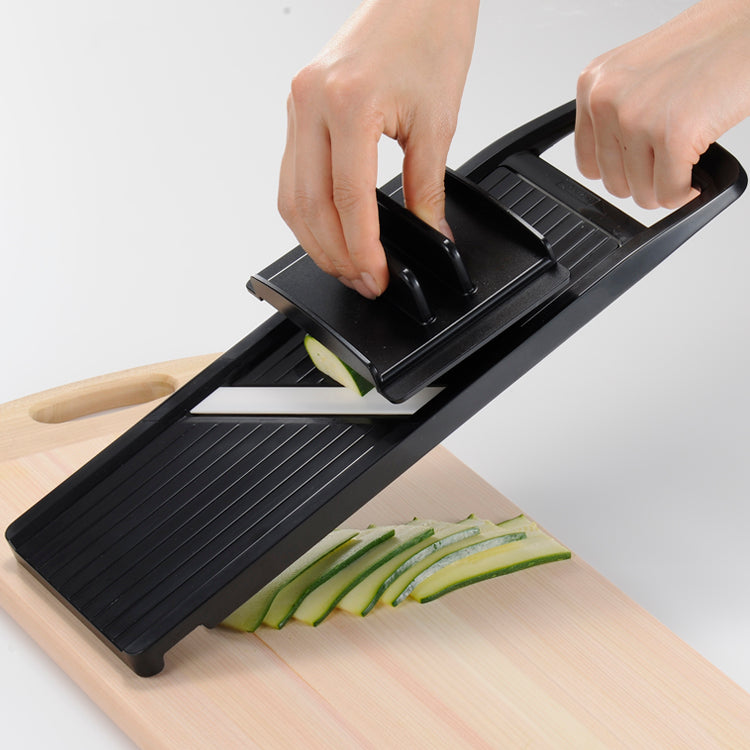 Kyocera Wide Adjustable Mandoline Slicer, Black