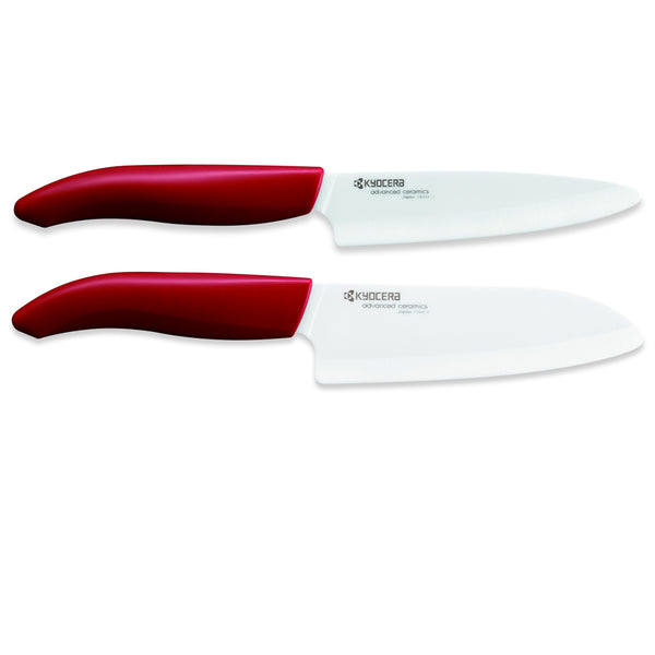 Kyocera's Revolution 4-Piece Ceramic Knife Set: Chef Knife For Your Cooking  Needs, Includes 6Chef's Santoku, 5.5 Santoku, 4.5 Utility & 3 Paring