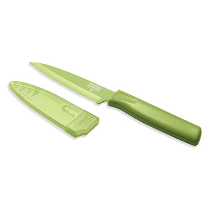 Kuhn Rikon Colori 4" Serrated Paring Knife