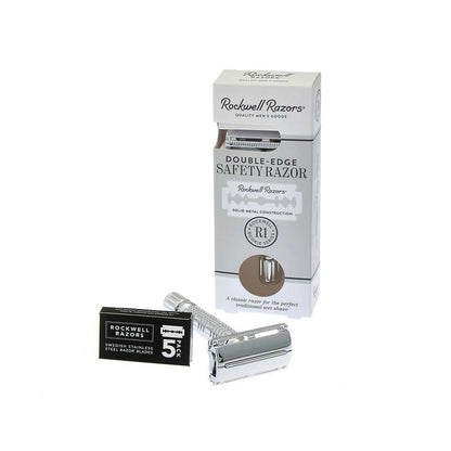 Rockwell R1 Rookie Safety Razor, White Chrome