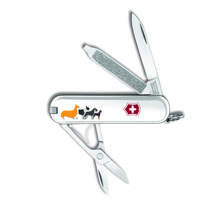 Victorinox Puppy Parade Classic SD Designer Swiss Army Knife Shield Side