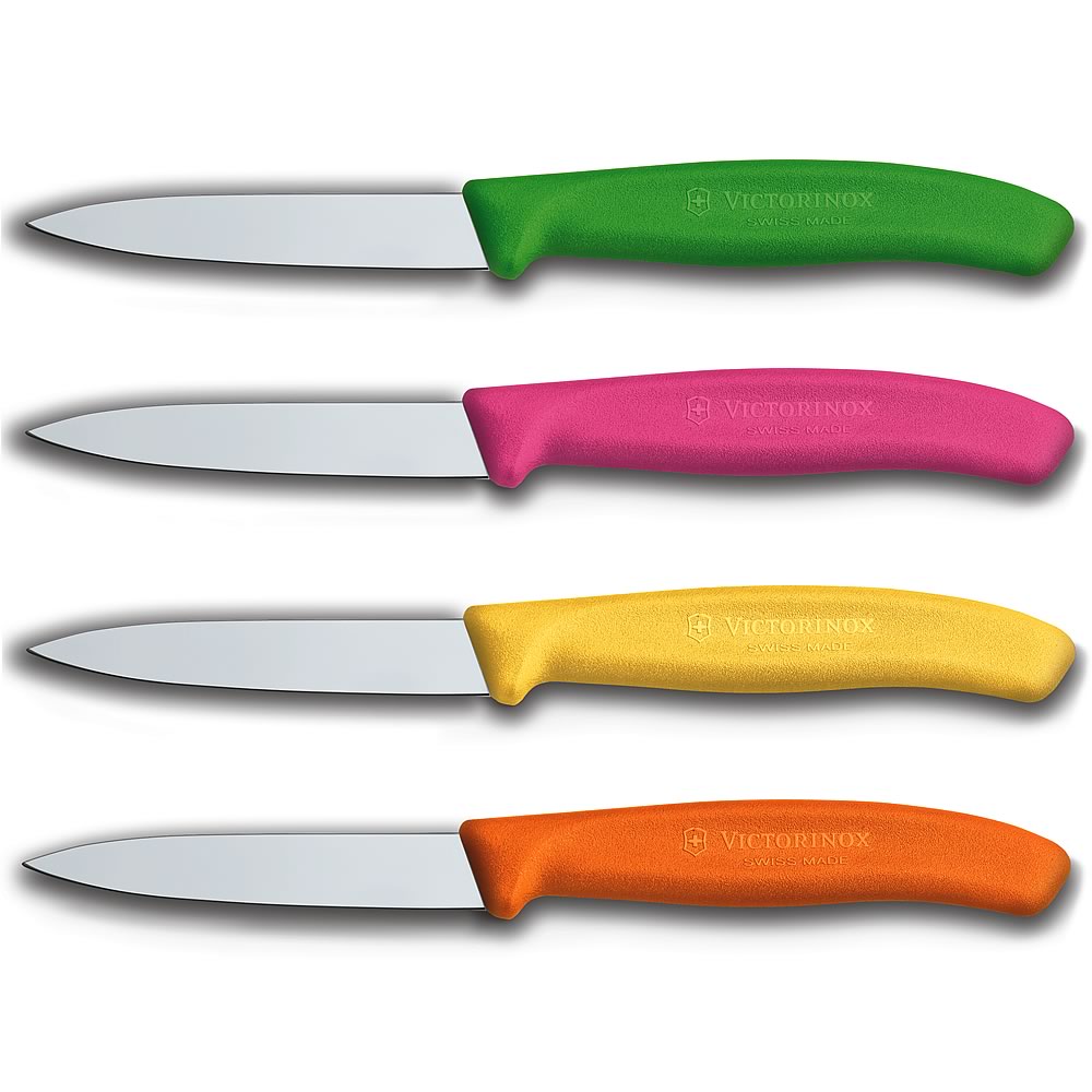 Swiss Classic 4-Piece 3.25" Spear Tip Paring Knife Set by Victorinox