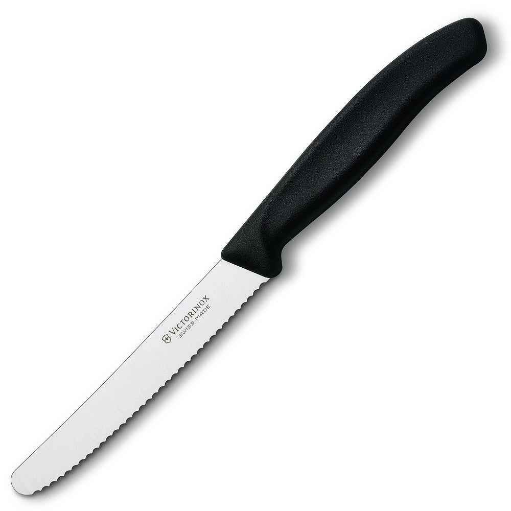 Misen Steak Knives Set of 4 - Serrated Steak Knife Set - Four Stainless  Steel Serrated Steak Knives - Black