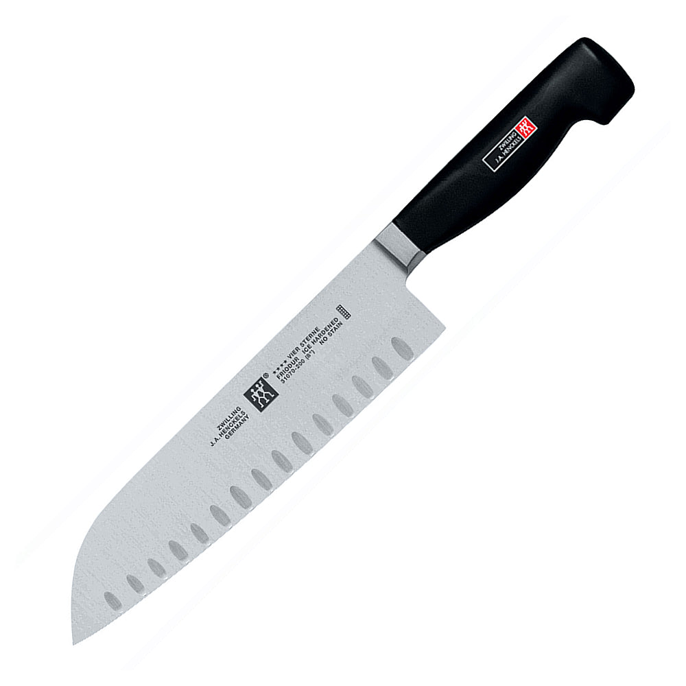 Zwilling TWIN Four Star 5" Hollow Edge Santoku Knife