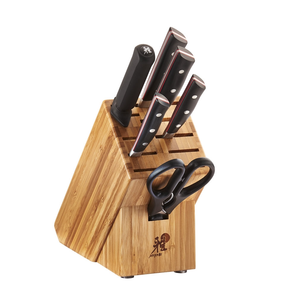 MIYABI Evolution 7-Piece Knife Block Set