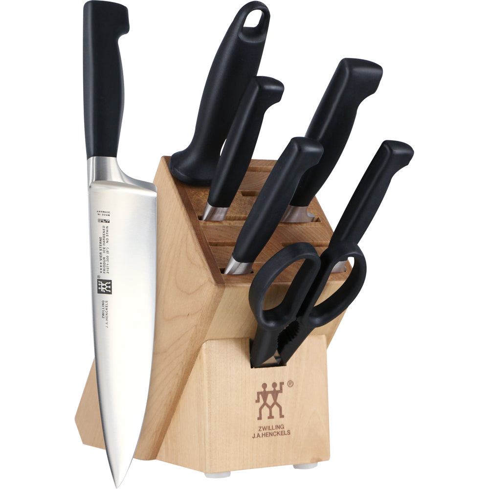 Zwilling TWIN Four Star 8-Piece Block Set at Swiss Knife Shop