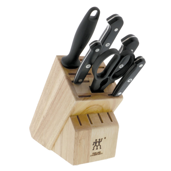 Zwilling Twin Chef Knife block with five knives with sharpener and scissors